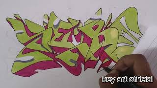 personal graffiti sketch  ZIEYRA  with special livery random talk graffitidesign graffitisketch [upl. by Poucher]