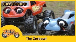 Zerby Derby  THE ZERBOWL  Zerby Derby Full Episodes Season 1  Kids Cars [upl. by Noeled]