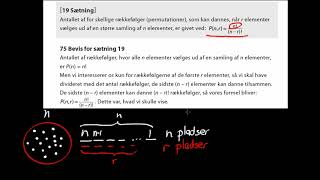 Bevis for antallet af permutationer af r elementer ud af n elementer [upl. by Budworth]