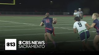 Elk Grove vs Pleasant Grove  2024 Friday Gameday girls flag football highlights [upl. by Nyssa]