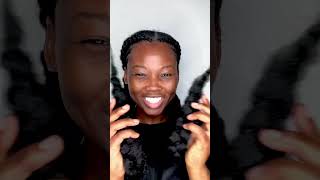 How to add hair extensions to two big plaits howto protectivestyles khadijahwithah naturalhair [upl. by Dolf]