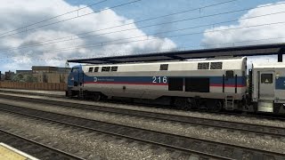 Train Simulator 2014 HD Running MetroNorth P32ACDM On the Danbury Express Career Scenario [upl. by Dannica]