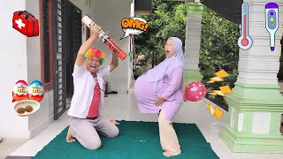 Drama Lucu 😂😍😘 Ibu Hamil Tiup Balon Pakai Angin Kentut Jadi Sakit Perut [upl. by Kwang]