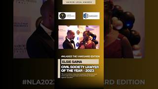 2023s Best Civil Society Lawyer “Stay passionate trust yourself amp speak up NairobiLegalAwards [upl. by Adnirim]