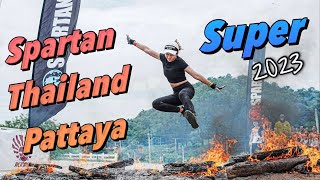 Spartan Thailand Pattaya 2023 I Super 10K  25 Obstacles [upl. by Yralam]