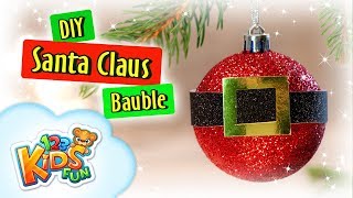 Christmas Decorations  Santa Claus Bauble  DIY by Creative Mom [upl. by Eachelle486]