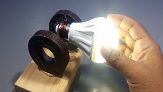 free energy generator for light bulbs 220v using magnet  experiment science projects [upl. by Auqenes]