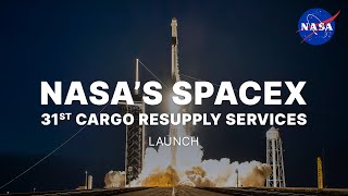 NASAs SpaceX 31st Cargo Resupply Services Launch [upl. by Tacye]