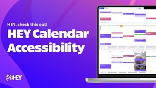 New in HEY Accessibility improvements to HEY Calendar [upl. by Breed]