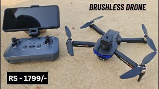 Best E99S BRUSHLESS DRONE Dual Camera Foldable Drone With WiFi App Control amp Brushless Motor [upl. by Coridon]