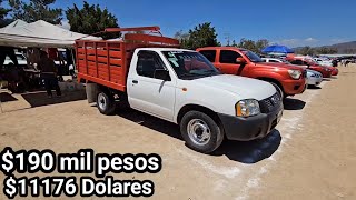 Cuanto cuestan las nissan np300 d21 y más trokas en el tianguis de autos oaxaca nissand21 [upl. by Nekcerb]