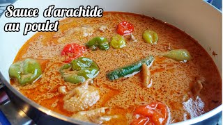 Sauce darachide au poulet Azidessi  Groundnut soup [upl. by Lombardo]