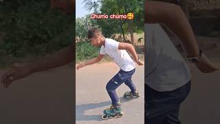 Chuma Chuma🥰😜 reels song skating skatesesh skaters dance music newsong masaurhiskating [upl. by Lari920]