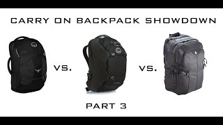 Carryon ONLY backpacks for RTW travel Part 33 Tortuga Air Osprey Farpoint 40 Osprey Porter 46 [upl. by Tarrsus659]