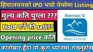 himalayan reinsurance ipo analysis  himalayan reinsurance ipo  ipo news latest [upl. by Assenal]