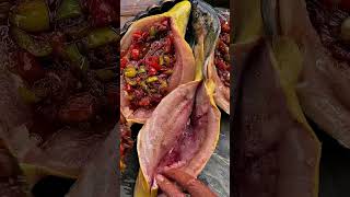 🤤 Grilled Fish Stuffed with Vegetables  ASMR Cooking in Nature [upl. by Raffaello]