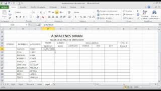 Planilla de Pago en Excelwmv [upl. by Lias]