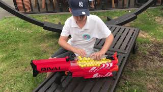 Nerf Rival Nemesis MXVII10K Unboxing Review amp Firing Demo [upl. by Collis]