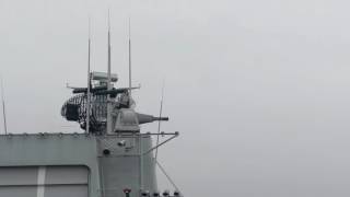 Shooting 30mm Goalkeeper CIWS weapon system Royal Netherlands Navy [upl. by Rogers]