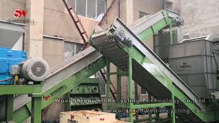 Scrap Metal Shredder  Metal Recycling Machine to Jiangsu Province [upl. by Yrokcaz]