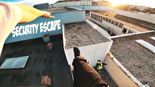 ROOFTOP SECURITY ESCAPE VIENNA 🇦🇹  Parkour POV [upl. by Valora]