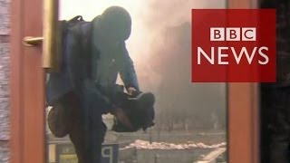 Under sniper fire in Ukraine uprising  BBC News [upl. by Analahs]