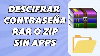 Como Descifrar Contraseñas en Rar o Zip Sin Programas  Abrir Zip o Rar Sin Contraseña [upl. by Anyale]