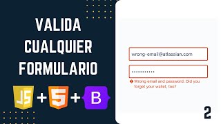 Validar cualquier formulario con JavaScript  22 [upl. by Ahsat]