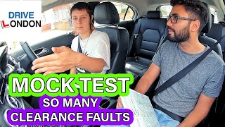 Learner Driver Makes So Many Clearance Faults in her Mock Driving Test  UK Practical Driving Test [upl. by Aener]