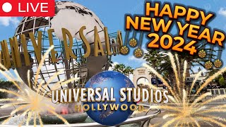 2024 New Years Eve Countdown Livestream From Universal Studios Hollywood [upl. by Devan]