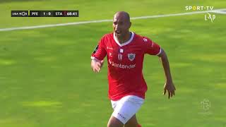 Goal  Golo Thiago Santana Paços de Ferreira 11 Santa Clara Liga 2021 4 [upl. by Garretson368]