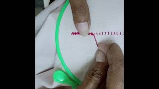 Simple outline embroidery stitch [upl. by Olav]