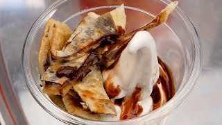 Vanilla Ice cream Hotteok  Korean street food [upl. by Mat]