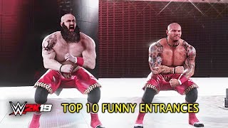 WWE 2K19  Top 10 Funniest Entrances quotGIMMICK SWAPquot Orton Reigns Lesnar amp More PS4 amp XB1 [upl. by Evelinn974]