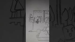 Roblox Babft uninvited friend incident robloxedit drawing robloxtrends [upl. by Eyllom]