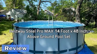 Bestway Steel Pro MAX 14 Foot x 48 Inch Above Ground Pool Set  Review 2023 [upl. by Madelin561]