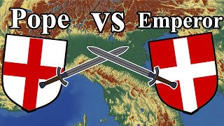 Empire vs The Papacy Guelphs vs Ghibellines [upl. by Fariss]