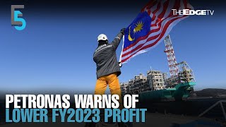 EVENING 5 Petronas anticipates lower FY2023 profit [upl. by Ahcurb]