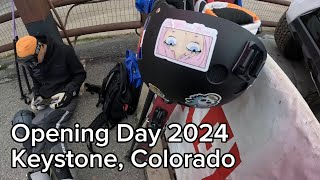 Opening Day 2024  Keystone Colorado Skiing Snowboarding ski youtube [upl. by Ydnik]