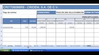 MyCFDI timbrado de nomina con excel [upl. by Selmner]