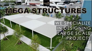 Mega Bioclimatic Pergola Structure [upl. by Ralli322]