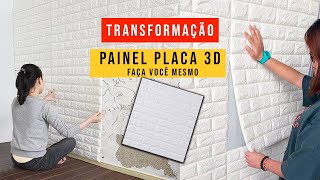 Placa Painel 3D AutoAdesivo de Tijolo Guia Completo [upl. by Eneliak]