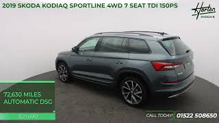 SKODA KODIAQ SPORTLINE 4WD 7SEAT 20TDI 150PS  2019 [upl. by Llednahs]