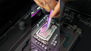 Coolermaster Thermal Paste application on Intel i9 12900ks Processor shorts [upl. by Linzy]