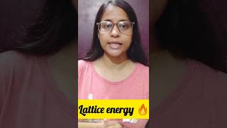 Lattice Energy Part 1 shorts chemistry shortsyoutube [upl. by Nyloj]