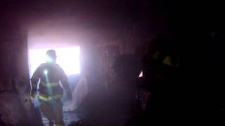 LSFD Helmet Camera Video from apartment fire in Stratford  January 20th 2014 [upl. by Beverly]