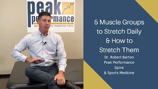 5 Muscle Groups to Stretch Daily amp How to Stretch Them [upl. by Nita]