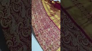 High quality latest Pure kanjeevaram silk sareeDual zari broket design [upl. by Zinck]