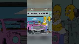 Homer Gets A New Car 😱 shorts simpsons [upl. by Sandy780]