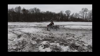 2024 Cforce 1000 overland and Xmr 1000R having some fun in the snow and mud [upl. by Aileduab]